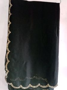 Saree With Stitching Padded Blouse