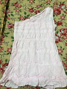 Zudio One Shoulder Pink Mini Dress