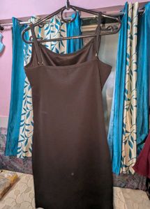Sleek Black Slip Dress