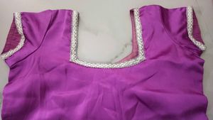 Purple Embellished Kurti/Kurta
