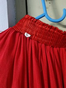 Red Skirt Festive Wear