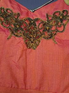 Dual Tone Flared Gown.