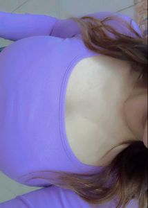 Purple Long Sleeve Top