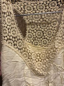 Vintage Cream Lace Dress