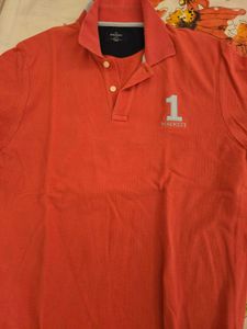 Hackett Orange Polo Shirt