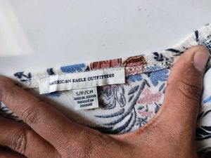 American Eagle Floral Keyhole Tassel Maxi Dress