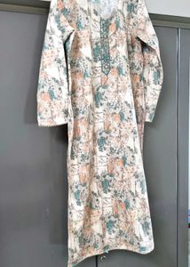 Floral Print Kurta Set With Pant