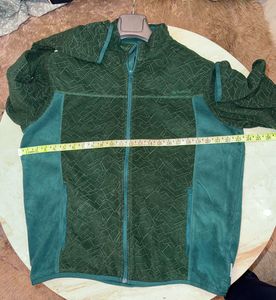Quechua Green Patterned Fleece Jacket