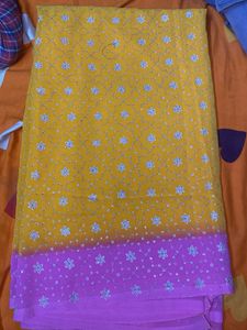 Yellow & Pink Saree