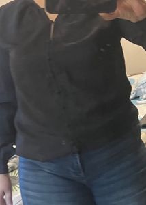 New Nine West Shirt In Black 38 Size