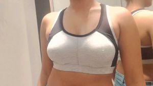 Comfy Grey Sports Bra
