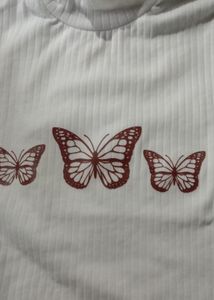 Butterfly Graphic Crop Top🦋