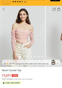 Mesh Corset Top