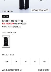 h&amp;m black trousers