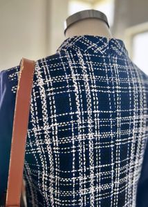 Chic Plaid Tweed Dress