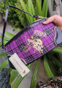 USPA Purple Plaid Baguette/ Wrislet