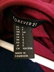 Forever 21 Maroon Skater Dress