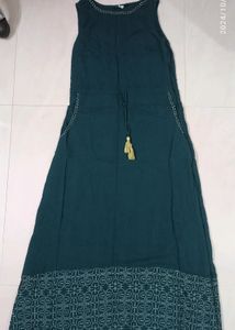 Green Colour Gown