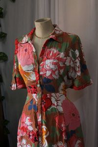 Floral Shirt Dress