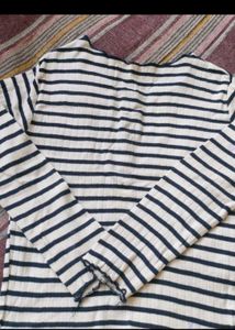 Combo Rainbow Pullover &amp; Striped Full Sleeve Top