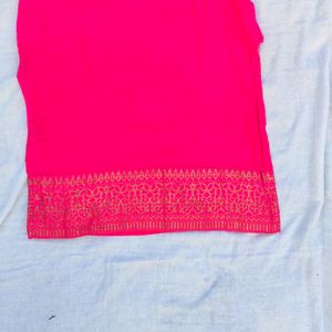Rangmanch Pink Mirror Work Kurti
