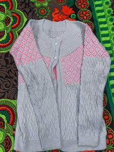 Women Double Buttoned Cardigan