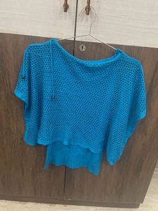 Blue Crochet Top