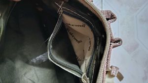 Elegant Handbag with Golden Handles