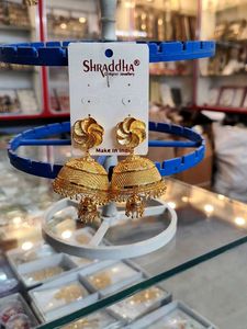1 Gm Gold Shraddha Jhumka Earrings