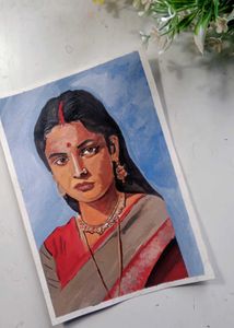 Rekha - Handmade Gouache Portrait