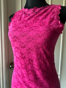 Pink Lace Tank Top