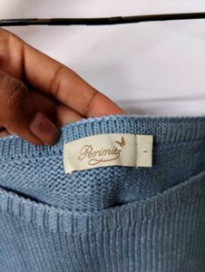 Embroidered Knit Crop Top