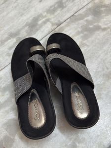 Catwalk Embellished Toe Separator Wedges