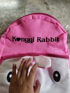 Cute Pink Rabbit Backpack