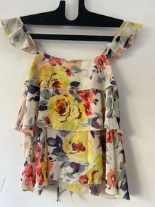 Women’s Frills Top sleeveless multicolor