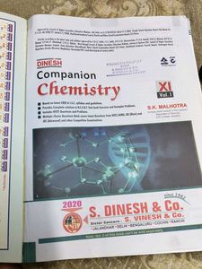 Dinesh Companion Chemistry XI Vol. I &amp; II