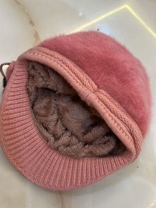 Pink Knitted Bow Hat