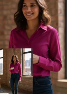 Fuchsia Pink Shirt top