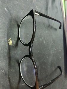 Round Black Frame Glasses U.V Light