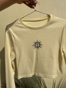 Crop Fitted Full Sleave Top