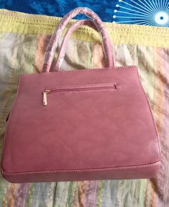 Pink Structured Tote Bag