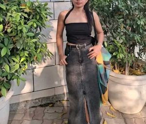 Black Halter Top