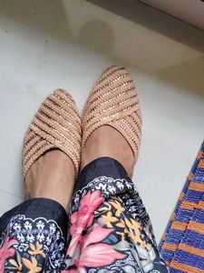 Sparkly Rose Gold Mules - Size 5.5