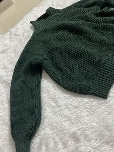 Green Oversized Sweater( Pure Wool)