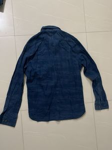 Wrogn Blue Striped Shirt Large