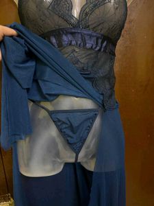 Blue Lace Nightgown