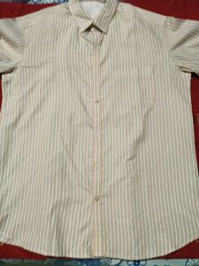 GoldenBeezeColor FullSleeves Polyester Shirt-UsedO