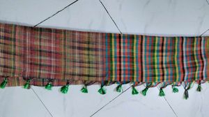 Colorful Pure Cotton Gamcha Style Saree