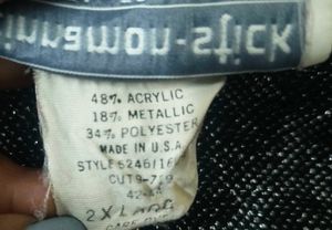 Patterned V-Neck Oversized glitter Top