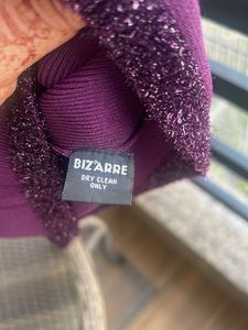 Purple Knit Top Stretchable S-M size